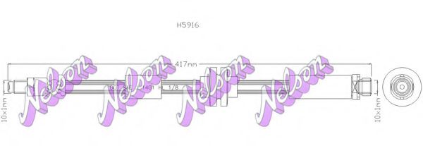 H5916 BROVEX-NELSON Brake System Brake Hose