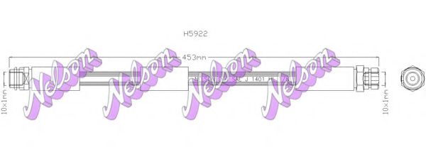 H5922 BROVEX-NELSON Brake System Brake Hose