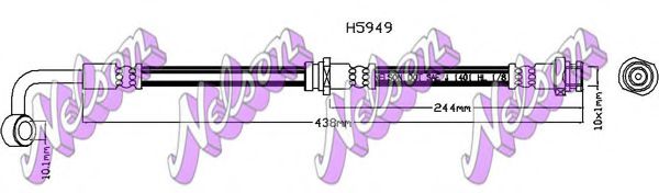 H5949 BROVEX-NELSON Brake System Brake Hose