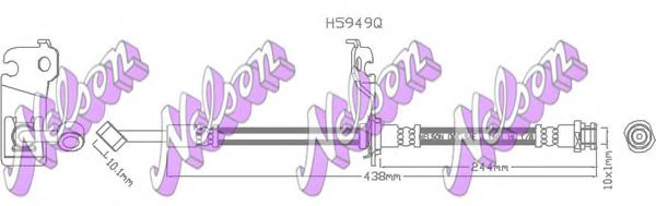 H5949Q BROVEX-NELSON Brake System Brake Hose