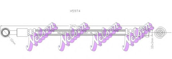 H5974 BROVEX-NELSON Clutch Hose