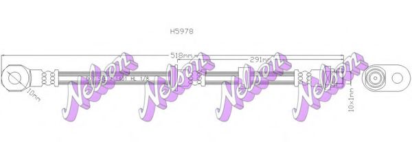H5978 BROVEX-NELSON Brake Hose