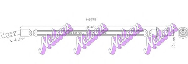 H6098 BROVEX-NELSON Brake Hose