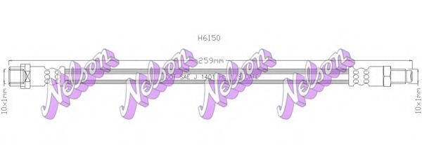 H6150 BROVEX-NELSON Brake Hose