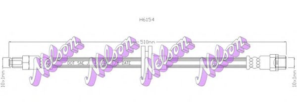 H6154 BROVEX-NELSON Brake Hose