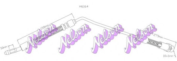 H6164 BROVEX-NELSON Brake System Brake Hose