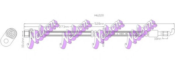 H6220 BROVEX-NELSON Brake System Brake Hose