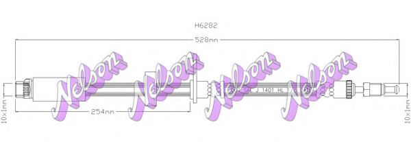 H6282 BROVEX-NELSON Brake Hose