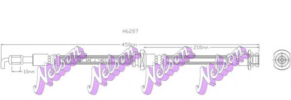 H6287 BROVEX-NELSON Brake System Brake Hose