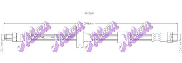 H6360 BROVEX-NELSON Brake Hose