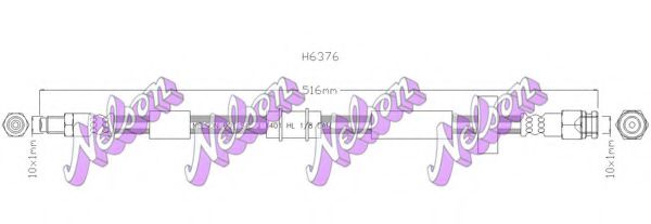 H6376 BROVEX-NELSON Brake System Brake Hose