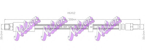 H6412 BROVEX-NELSON Brake Hose