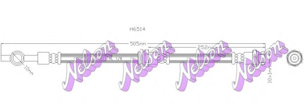 H6514 BROVEX-NELSON Brake Hose