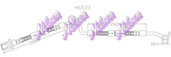 H6533 BROVEX-NELSON Brake System Brake Hose