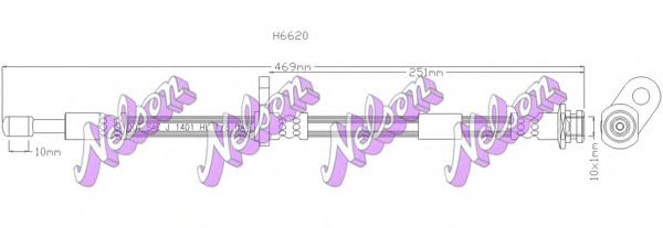 H6620 BROVEX-NELSON Тормозной шланг