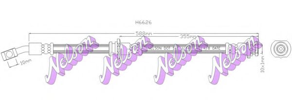 H6626 BROVEX-NELSON Brake Hose