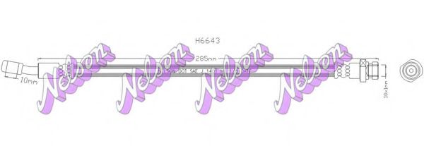 H6643 BROVEX-NELSON Brake Hose