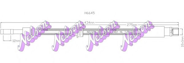 H6645 BROVEX-NELSON Brake System Brake Hose