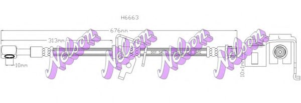 H6663 BROVEX-NELSON Тормозной шланг