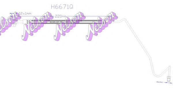 H6671Q BROVEX-NELSON Brake System Brake Hose