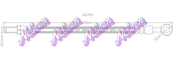 H6700 BROVEX-NELSON Brake Hose