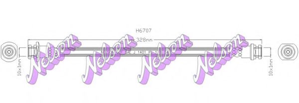 H6707 BROVEX-NELSON Brake Hose