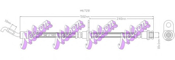 H6728 BROVEX-NELSON Brake Hose