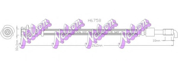H6758 BROVEX-NELSON Brake Hose