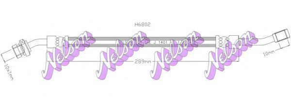 H6802 BROVEX-NELSON Brake Hose