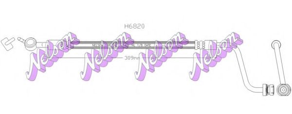 H6820 BROVEX-NELSON Brake Hose