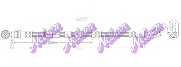 H6899 BROVEX-NELSON Brake System Brake Hose