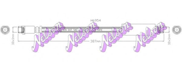 H6954 BROVEX-NELSON Brake System Brake Hose