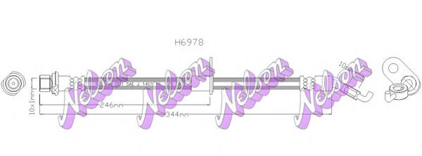 H6978 BROVEX-NELSON Brake System Brake Hose