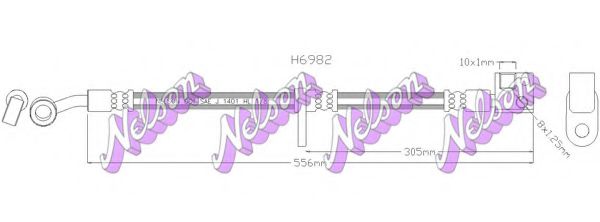 H6982 BROVEX-NELSON Brake Hose