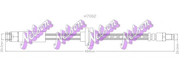 H7002 BROVEX-NELSON Brake System Brake Hose