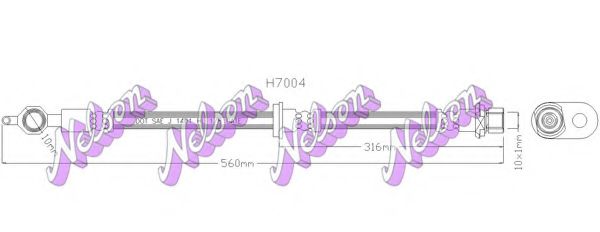 H7004 BROVEX-NELSON Brake System Brake Hose