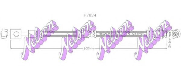 H7034 BROVEX-NELSON Тормозной шланг