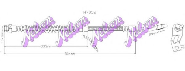 H7052 BROVEX-NELSON Brake Hose