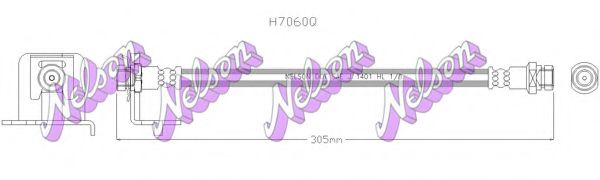 H7060Q BROVEX-NELSON Brake System Brake Hose