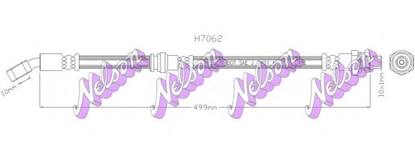 H7062 BROVEX-NELSON Brake Hose