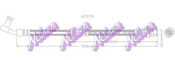 H7070 BROVEX-NELSON Brake Hose