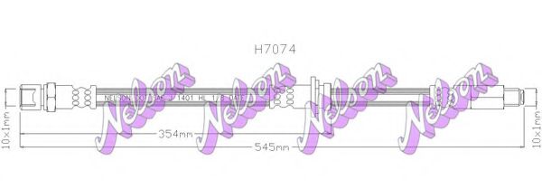 H7074 BROVEX-NELSON Brake System Brake Hose