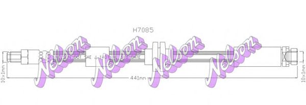 H7085 BROVEX-NELSON Brake System Brake Hose