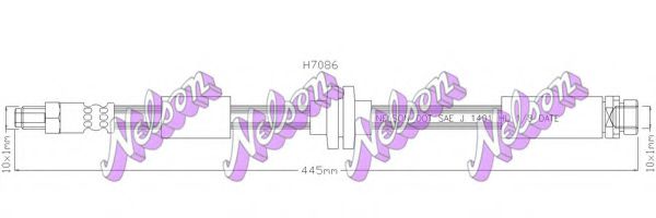 H7086 BROVEX-NELSON Brake System Brake Hose