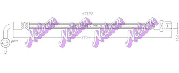H7122 BROVEX-NELSON Brake Hose