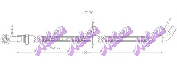 H7126 BROVEX-NELSON Brake System Brake Hose