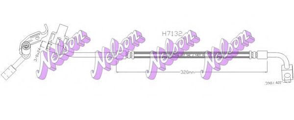 H7132 BROVEX-NELSON Тормозной шланг