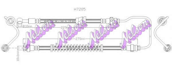 H7205 BROVEX-NELSON Brake System Brake Hose