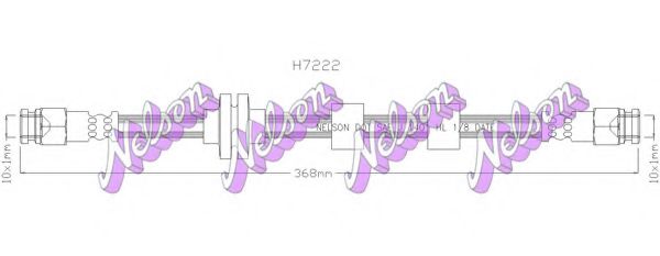 H7222 BROVEX-NELSON Brake Hose