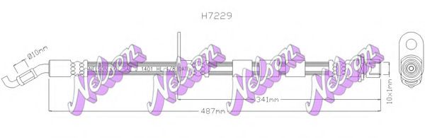 H7229 BROVEX-NELSON Brake System Brake Hose